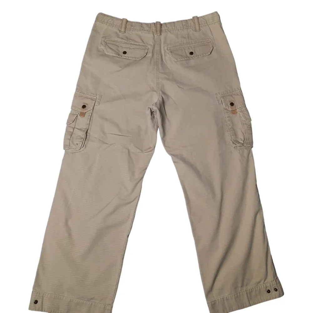 Eddie Bauer EB20 Ripstop Heritage Cargo Pants Tan SZ 38x32